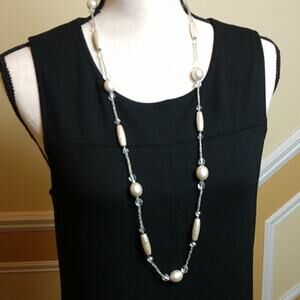 Silver/Crystal Single Strand Necklace
